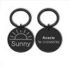 Personalized Pet ID Tag for Cats and Dogs, 25 mm, Black view 1
