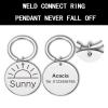 Personalized Pet ID Tag for Cats and Dogs, 25 mm, Black view 3