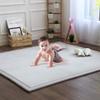 EVSER Large Coral Velvet Baby Play Mat, Thick Foam Rug view 4