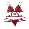 Sexy Lace Lingerie Set with Bra and G-String view 1