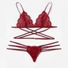 Sexy Lace Lingerie Set with Bra and G-String view 3