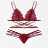 Sexy Lace Lingerie Set with Bra and G-String view 4