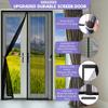Magnetic Insect Screen Door, 170 x 185 cm, Gray view 2