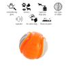 Dingo Dog Toy - Hard Rubber TPR Ball 7.5 cm view 4