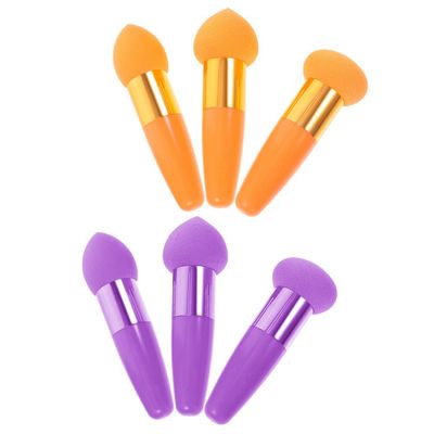 FOMIYES 6-Piece Makeup Sponge Brushes with Handles
