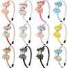 SEvso Glitter Headband for Girls, Princess Rainbow Bow Hair Accessory, Unicorn8 view 2