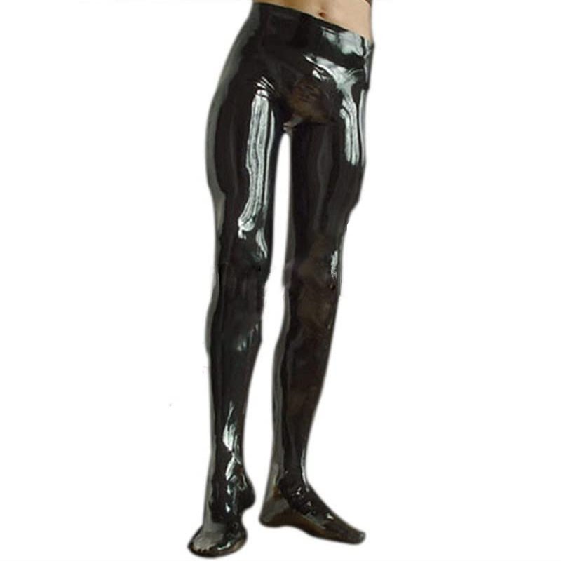 0.4 mm Latex Rubber Men's Pants with Socks
