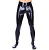 Men's Latex Pants, Sexy Latex Tights with Open Crotch and Zipper view 1