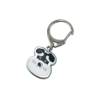 Dog ID Tags, Cute Puppy Pendant Keychain for Dog Lovers, Schnauzer