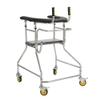 HHUARI Senior Walker with Seat and 360° Swivel Wheels view 1