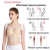 Adjustable Back Support Posture Corrector for Women, Shoulder Support Brace and Support Belt (White, M) (Black) view 4