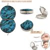Vnurnrn Abstract Tree Leaves Folding Makeup Mirror view 3