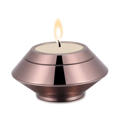 KETIME Stainless Steel Pet/Adult Ash Cremation Memorial Jewelry Medallion - Engravable Keepsake Urn (Candle Not Included)