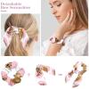 Bow Hair Ties, Unicorn, Colorful, Planet, Pink and Black, 6-Piece Set view 4