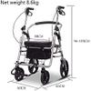 HHUARI Folding Rollator Walker with Seat for Adults and Seniors view 3