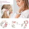 Hair Ties with Red Poppies, 6 Pieces view 4