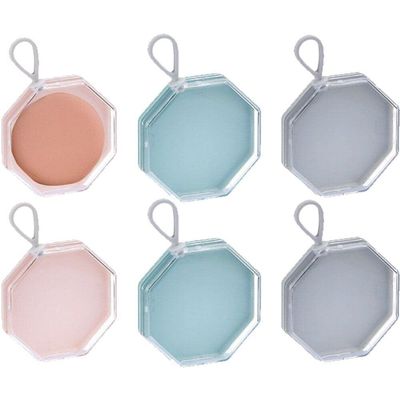 Dinntty Makeup Sponge Carrying Case, 6-Pack