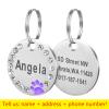 Personalized Engraved Pet ID Tag for Dogs and Cats, Purple view 2
