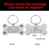 Personalized Pet ID Tag for Dogs and Cats, Engraved, Gold, 50 x 28 mm view 3
