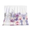Floral Swirls Ivy Printed Fleece Blanket view 3