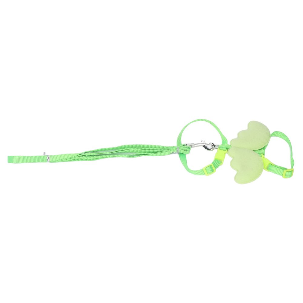 Duck Harness with Leash, Adjustable Size, Wing-Shaped, for Small Pets, Traction Rope for Outdoor Training (Green)