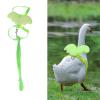 Duck Harness with Leash, Adjustable Size, Wing-Shaped, for Small Pets, Traction Rope for Outdoor Training (Green) view 2