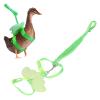 Duck Harness with Leash, Adjustable Size, Wing-Shaped, for Small Pets, Traction Rope for Outdoor Training (Green) view 4