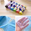 HUFFA 100-Count Trash Bags, 15 per Roll, PE Drawstring Handles, Blue, 45 x 50 cm view 2
