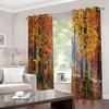 NGOCVN Gold Forest Landscape 3D Printed Blackout Curtains, 2-Piece Set, 140 x 160 cm view 4