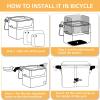 Waterproof Foldable Pet Bicycle Basket view 4