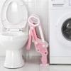 Kids' Toilet Training Seat with Adjustable Ladder, Foldable view 4