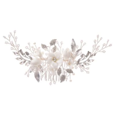Chinese-Style Plum Blossom Metal Side Hair Comb