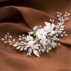 Chinese-Style Plum Blossom Metal Side Hair Comb view 2