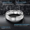 JEROOT Magnetic Rings for Women and Men, Titanium, Silver, Black, Gold view 3