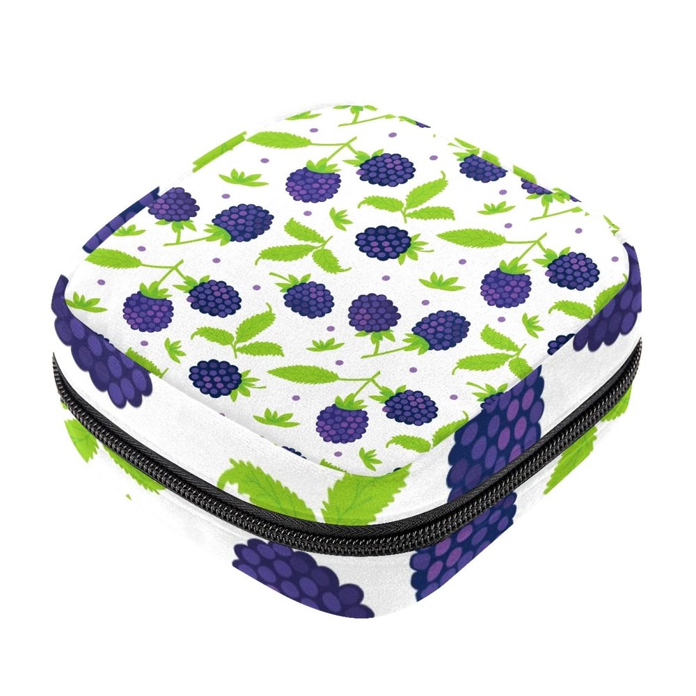 Women's Sanitary Pad Storage Bag, Blackberry Pattern