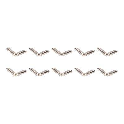 METALLIXITY 30-Pack 15mm Metal Decorative Book Corner Protectors, Silver Tone
