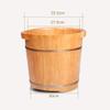 FLBT Wooden Foot Bath Bucket, Oak Foot Bath Barrel, Natural Solid-Wood Spa Tub (Without Cover) view 2