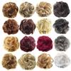 FRCOLOR 3-Piece Women's Fashion Bun Hairpieces with Elastic Scrunchies, Wavy Synthetic Hair Extensions view 3