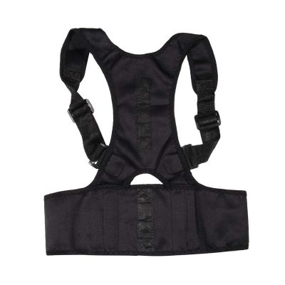 Comfortable Posture Corrector, Adjustable Magnetic Shoulder Support Belt, Black, X-Large