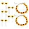 FRCOLOR 2-Piece Sunflower Headband Flower Crown Set with Hair Clips for Beach, Weddings, Parties and Special Occasions view 1