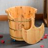 FLBT Natural Cedar Wood Foot Bath Bucket view 3