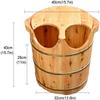 FLBT Natural Cedar Wood Foot Bath Bucket view 4