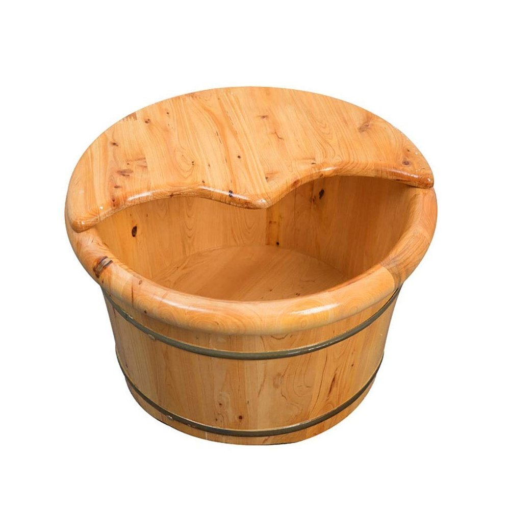 FLBT Solid Wood Foot Bath Soaking Bucket for Adults