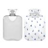Cute Marine Anchor & Lighthouse Hot Water Bottle with Soft Cover, 1 Liter view 1