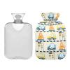 Cartoon Vehicles Hot Water Bottle with Soft Cover, 1 Liter view 1