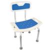 Shower Chair with Removable Backrest, Non-Slip, Height-Adjustable view 1