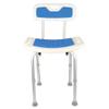 Shower Chair with Removable Backrest, Non-Slip, Height-Adjustable view 4