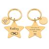 Personalized Star Pet ID Tag, Gold, 34 x 32.5 mm view 1