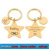 Personalized Star Pet ID Tag, Gold, 34 x 32.5 mm view 2