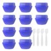 BPZXL 20-Piece Set, 5 mL Blue Plastic Empty Jars, 5 g Cosmetic Cream Containers view 1